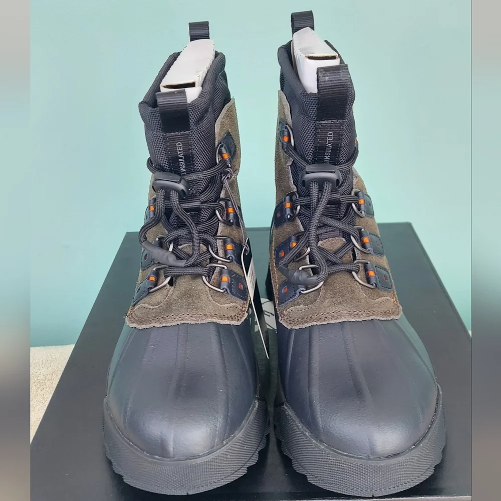 Sorel Scout 87 Black/Quarry Waterproof Men's Winter Boots Size 9 NWT